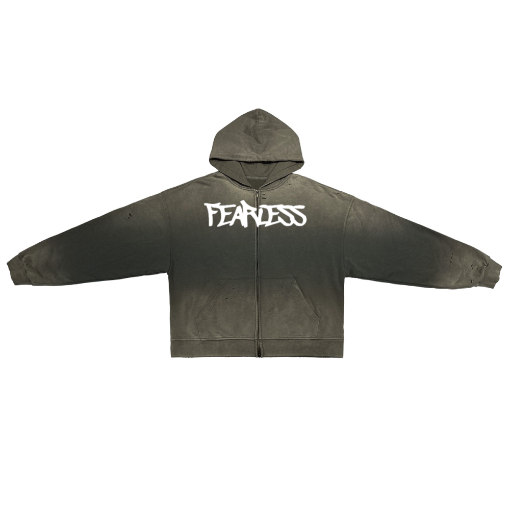 Washed Fearless Zip-Up