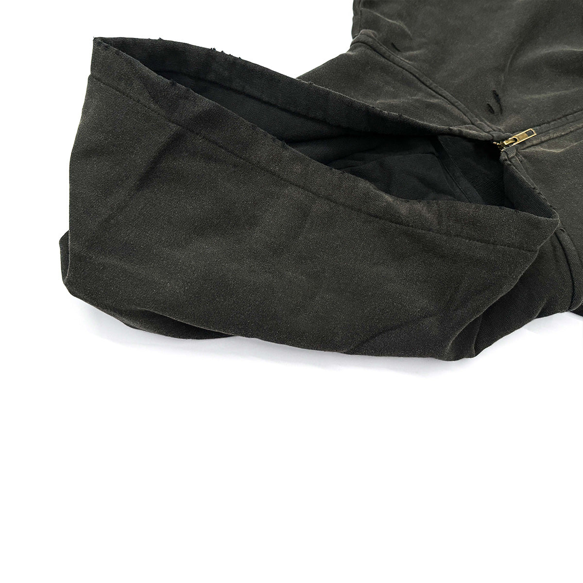 Washed Fearless Skull Zip-Up